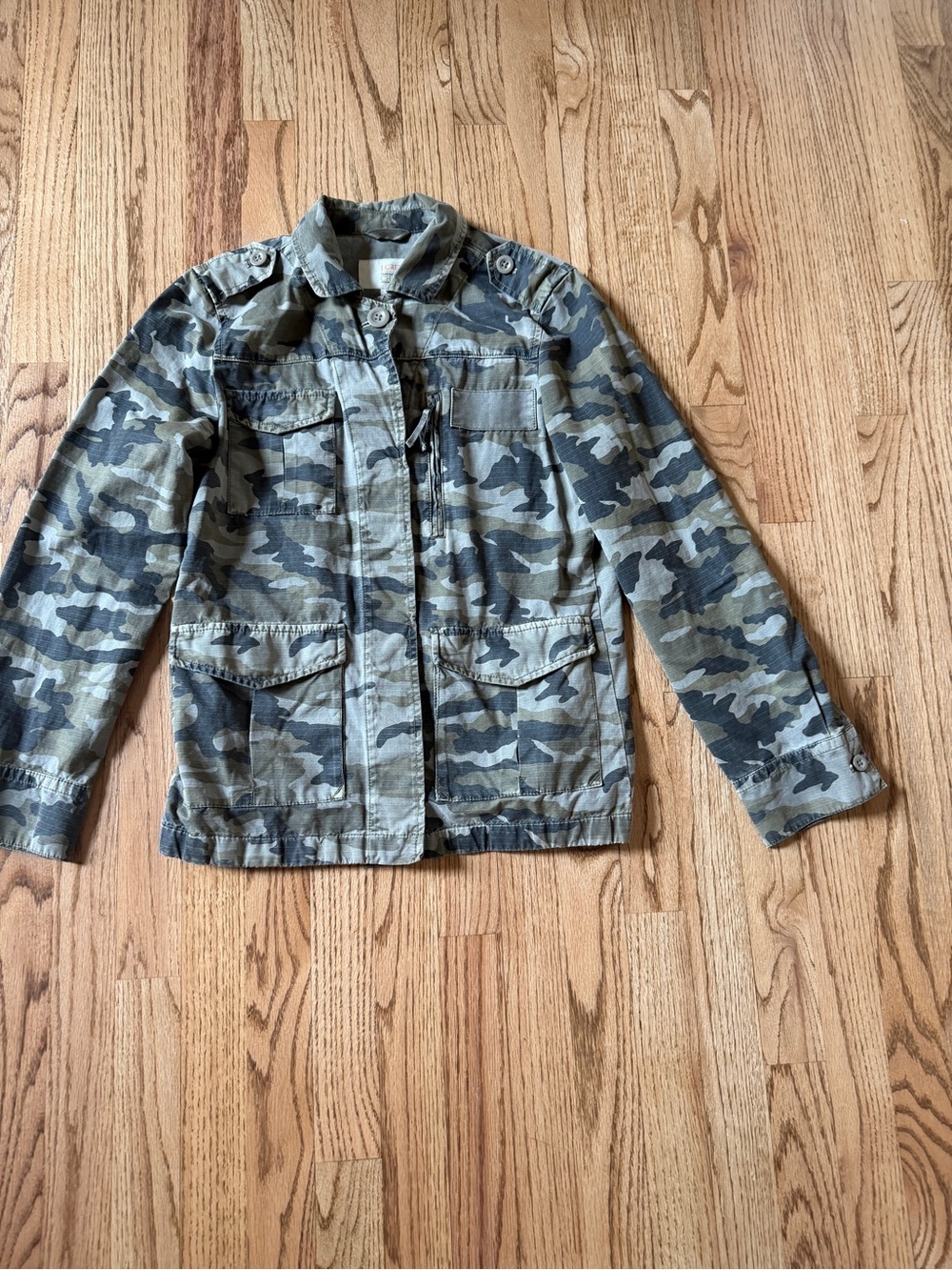 J. Crew Camouflage Utility Jacket - Green Size 2
